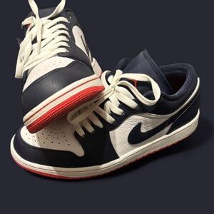 Air Jordan 1 Low sneakers in the "Obsidian/Ember Glow-White"